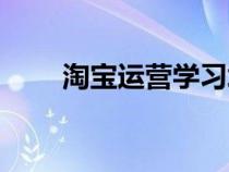 淘宝运营学习培训（淘宝运营学习）