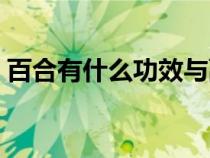 百合有什么功效与副作用（百合有什么功效）