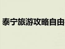 泰宁旅游攻略自由行（泰宁旅游攻略二日游）