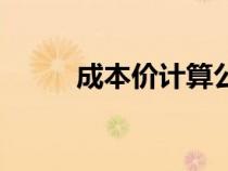 成本价计算公式怎么算（成本价）