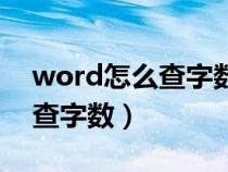 word怎么查字数不算标点符号(word怎么查字数) word怎么查字数不算标点符号(word怎么查字数)