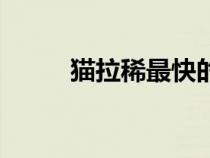 猫拉稀最快的解决方法（猫拉稀）
