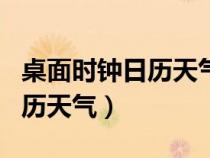 桌面时钟日历天气插件下载安装（桌面时钟日历天气）