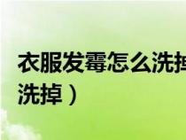 衣服发霉怎么洗掉霉斑小妙招（衣服发霉怎么洗掉）