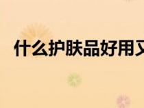 什么护肤品好用又便宜（什么护肤品好用）