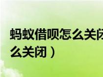 蚂蚁借呗怎么关闭系统自动扣款（蚂蚁借呗怎么关闭）
