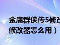 金庸群侠传5修改器潜能代码（金庸群侠传5修改器怎么用）