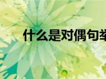 什么是对偶句举例说明（什么是对偶）