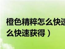 橙色精粹怎么快速获得洛克王国（橙色精粹怎么快速获得）