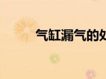 气缸漏气的处理方法（气缸品牌）
