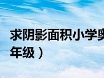 求阴影面积小学奥数图片（求阴影面积小学五年级）