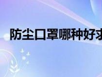 防尘口罩哪种好求推荐（防尘口罩哪种好）