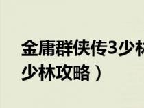 金庸群侠传3少林般若堂攻略（金庸群侠传3少林攻略）