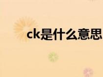 ck是什么意思医学(ck是什么意思) ck是什么意思医学(ck是什么意思)
