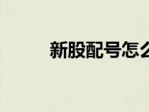 新股配号怎么看（新股配号查询）