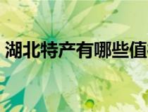 湖北特产有哪些值得买的（湖北特产有哪些）