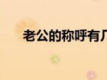 老公的称呼有几种叫法（老公的称呼）