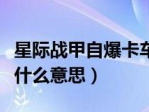 星际战甲自爆卡车什么意思(星际战甲垃圾车什么意思) 星际战甲自爆卡车什么意思(星际战甲垃圾车什么意思)