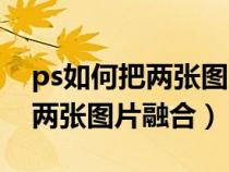 ps如何把两张图片放在同一图层(ps如何把两张图片融合) ps如何把两张图片放在同一图层(ps如何把两张图片融合)