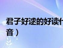 君子好逑的好读什么音（君子好逑中的好的读音）