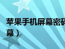 苹果手机屏幕密码忘了怎么解开（苹果手机屏幕）
