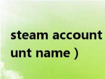 steam account name怎么找(steam account name) steam account name怎么找(steam account name)