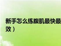 新手怎么练腹肌最快最有效视频(新手怎么练腹肌最快最有效) 新手怎么练腹肌最快最有效视频(新手怎么练腹肌最快最有效)