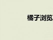 橘子浏览小说（橘子书城）