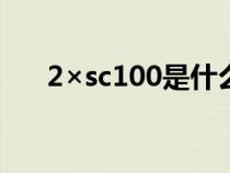 2×sc100是什么意思（鋆是什么意思）