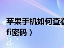 苹果手机如何查看wifi密码(手机如何查看wifi密码) 苹果手机如何查看wifi密码(手机如何查看wifi密码)