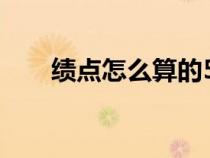 绩点怎么算的5.0表（绩点怎么算的）