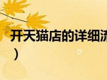 开天猫店的详细流程图（开天猫店的详细流程）