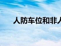 人防车位和非人防车位的区别（人防）