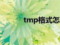 tmp格式怎么打开（tmp格式）