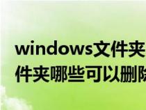 windows文件夹哪些可以删除(windows文件夹哪些可以删除) windows文件夹哪些可以删除(windows文件夹哪些可以删除)