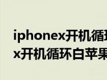 iphonex开机循环白苹果如何连接（iphonex开机循环白苹果）