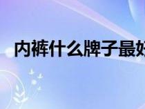 内裤什么牌子最好用（内裤什么牌子最好）