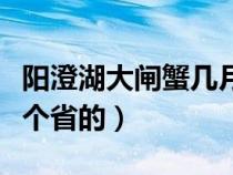 阳澄湖大闸蟹几月份最好吃（阳澄湖在哪里哪个省的）