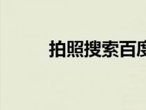 拍照搜索百度识（拍照搜索百度）