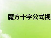 魔方十字公式视频教程（魔方十字公式）