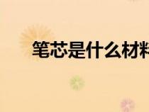笔芯是什么材料的（笔芯是什么意思）
