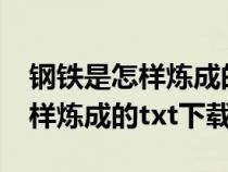 钢铁是怎样炼成的txt下载百度云（钢铁是怎样炼成的txt下载）