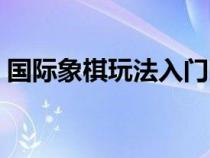 国际象棋玩法入门图解（象棋玩法新手入门）