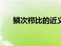鳞次栉比的近义词（鳞次栉比的读音）