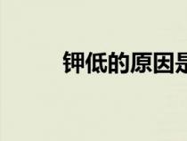 钾低的原因是什么（钾低的原因）