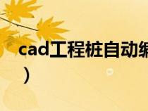 cad工程桩自动编号（cad桩号自动编号软件）