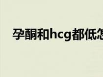 孕酮和hcg都低怎么办（hcg值低怎么办）