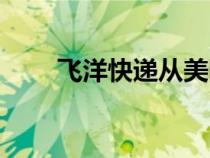 飞洋快递从美国到中国（飞洋快递）