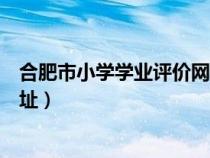 合肥市小学学业评价网网址查询(合肥市小学学业评价网网址) 合肥市小学学业评价网网址查询(合肥市小学学业评价网网址)