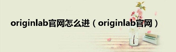 originlab官网奈何样进（originlab官网）